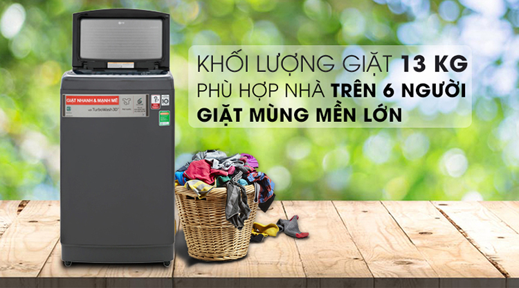 Máy Giặt Cửa Trên Inverter LG TH2113SSAK (13kg)