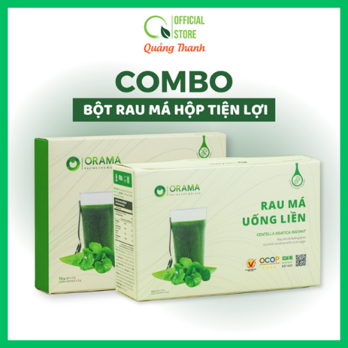 Bột Rau Má Uống Liền Sấy Lạnh Nguyên Chất Hộp Tiện Lợi
