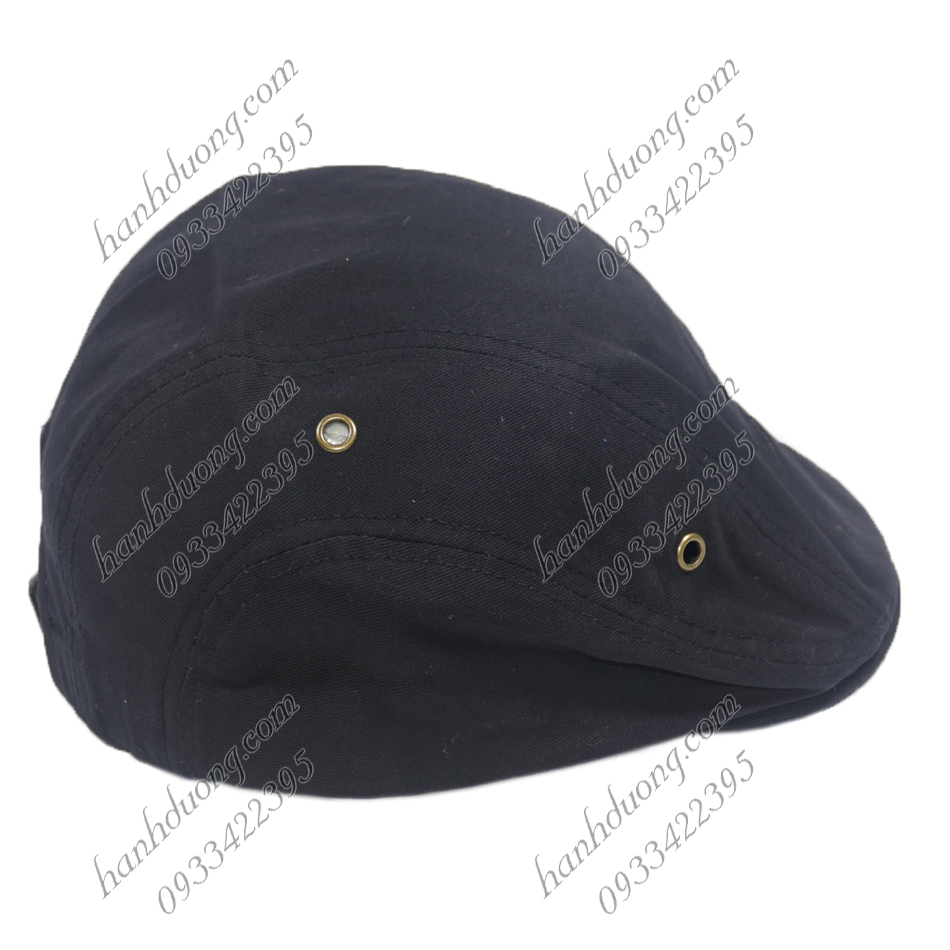Nón beret nam mũ mỏ vịt người lớn, nón bê rê nam trơn không thêu logo, chất liệu vải kaki 2 lớp bền đẹp - Hạnh Dương