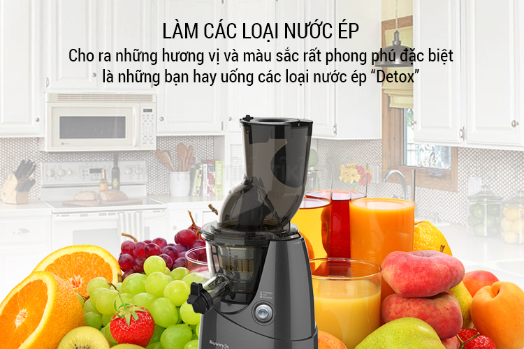 Máy Ép Trái Cây Tốc Độ Chậm Kuvings NS-625CBS2 (400ml) - Xám