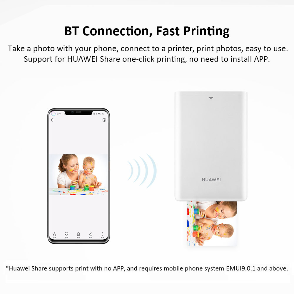 Giấy In Ảnh Cho Máy In Ảnh Cầm Tay Huawei (2 x 10 Tờ)