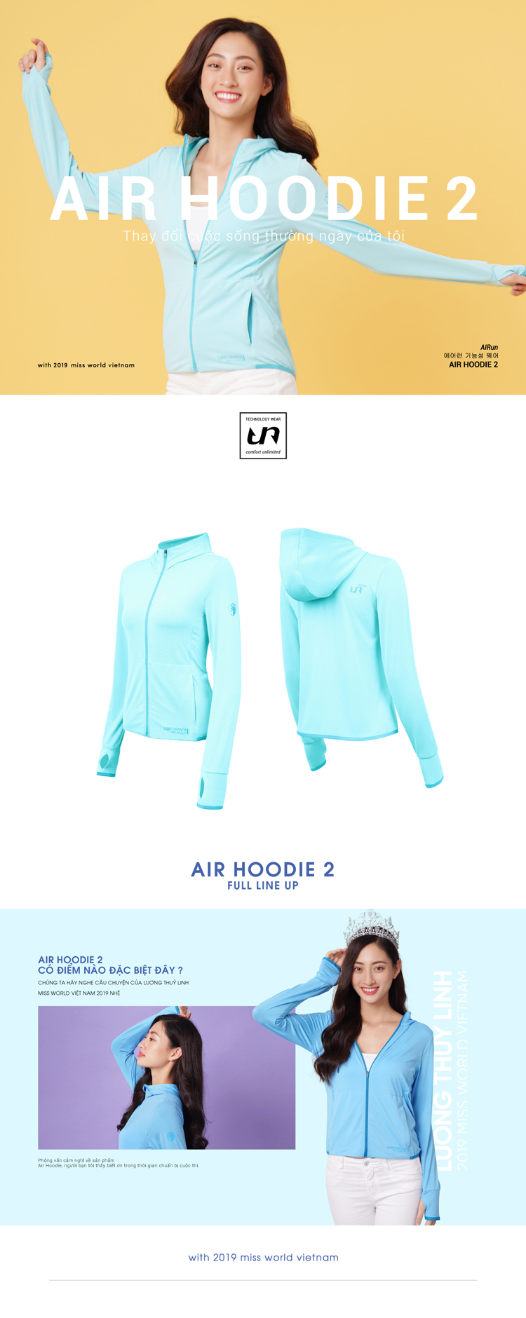 Áo khoác nữ Air Hoodie LO19707101-CY