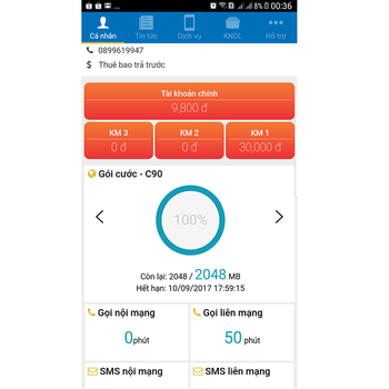 Giao diện My Mobifone C90 