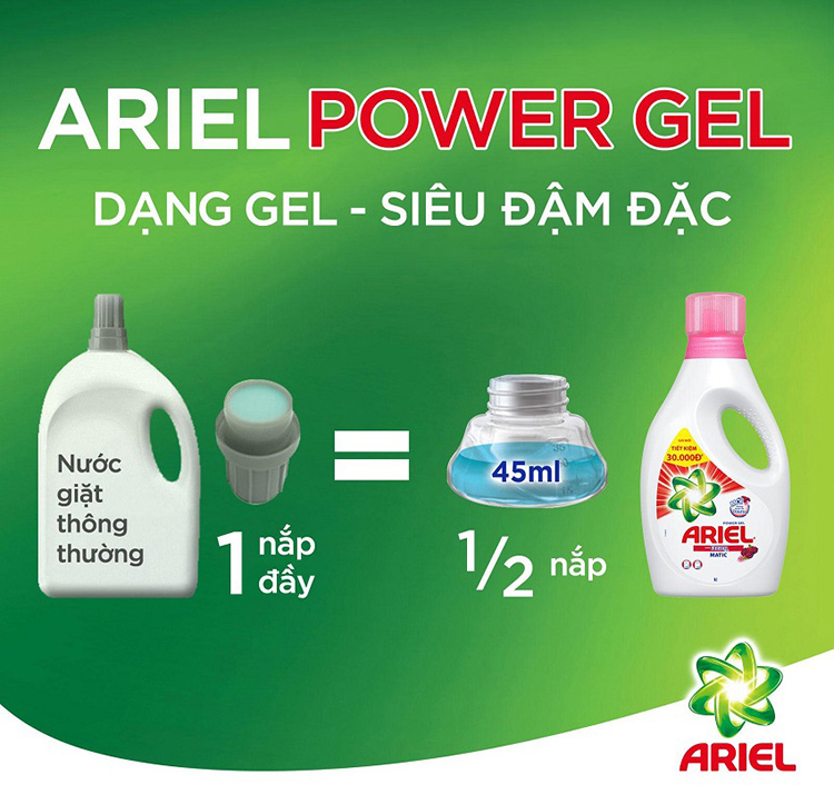 Nước Giặt Ariel Downy Dạng Chai (2.4Kg)