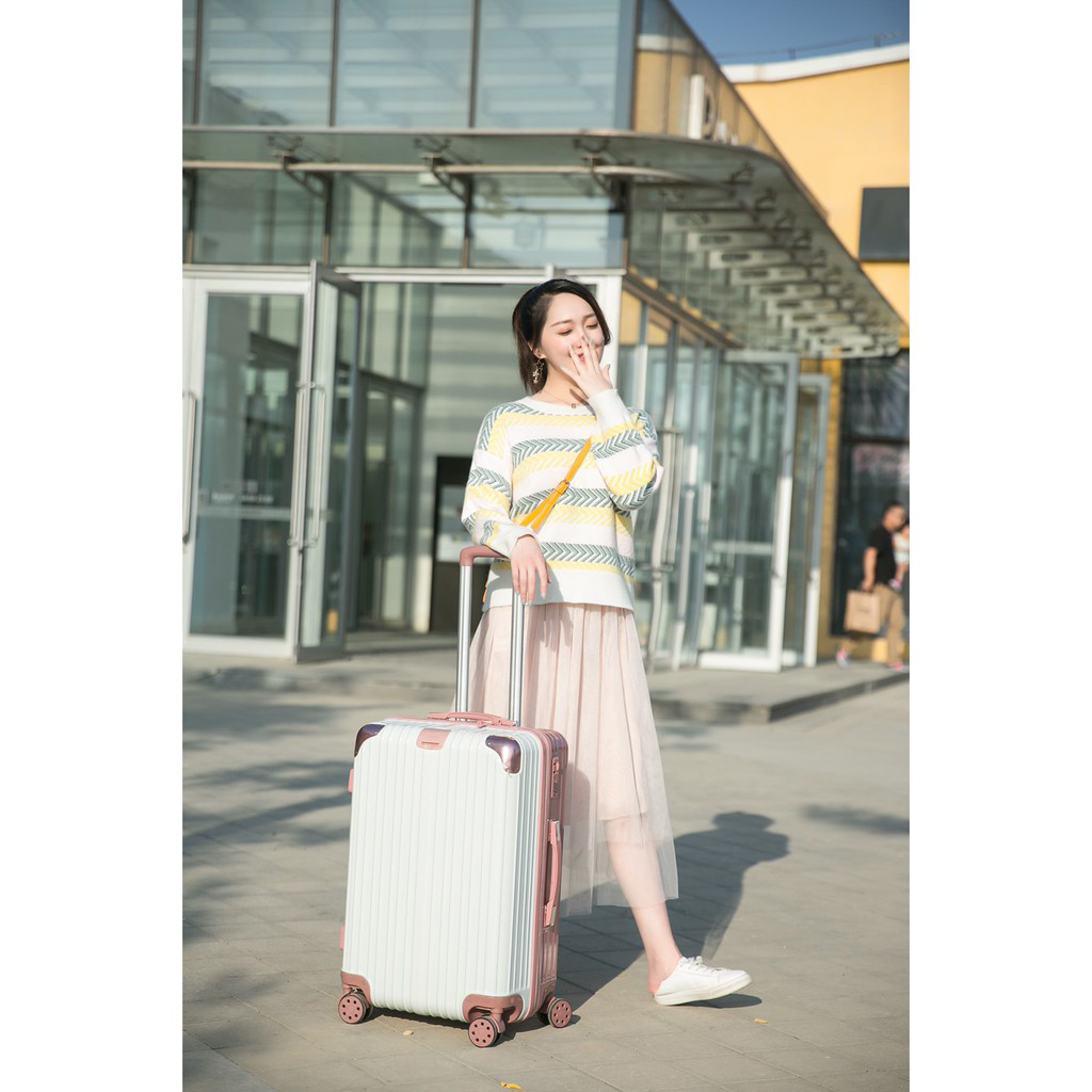 Vali du lịch Sea Choice chất liệu ABS+PC Size 20/24'' có khóa TSA Bánh xe 360° Dây kéo YKK chống nước có 3 màu- Bảo hành 3 năm