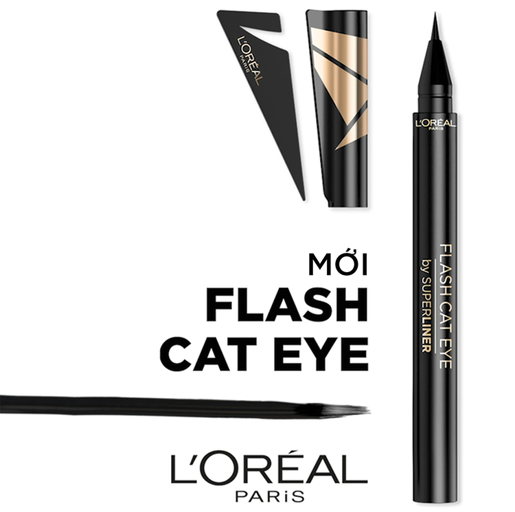 Bút Kẻ Mắt Lâu Trôi L'Oreal Paris Flash Cat Eye By Superliner