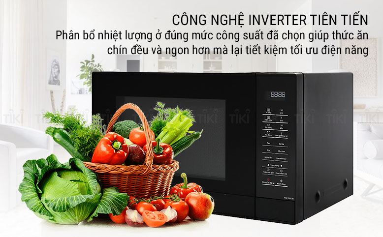 Lò Vi Sóng Điện Tử Có Nướng Panasonic NN-ST65JBYUE (32 Lít) - Hàng Chính Hãng - Đen