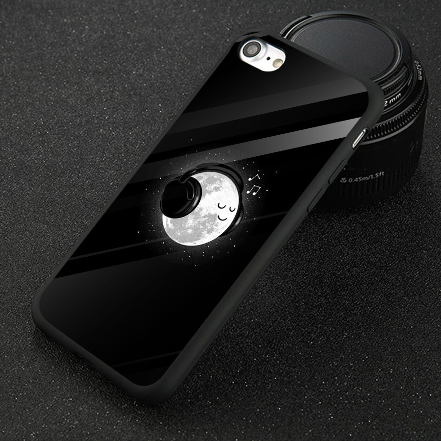 Ốp điện thoại kính cường lực cho máy iPhone 6 Plus/6s Plus - emoji kute MS EMJKT002
