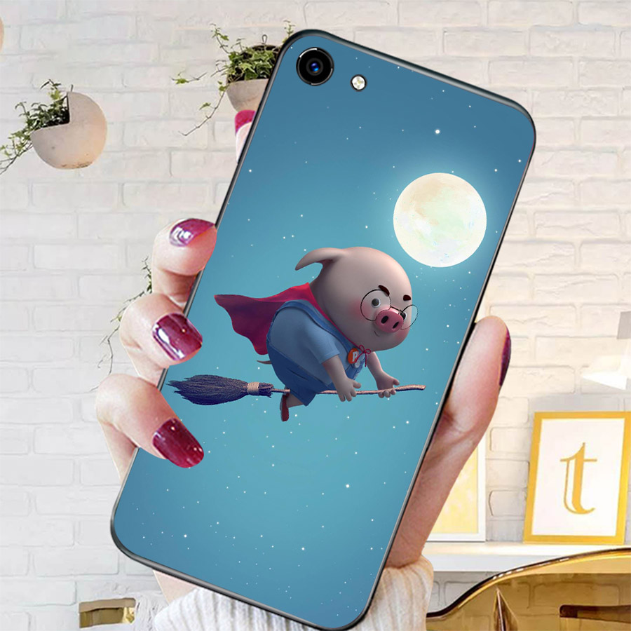 Ốp lưng cứng viền dẻo dành cho điện thoại Oppo A71 - Heo Thiên Thần Dễ Thương MS HTTDD025