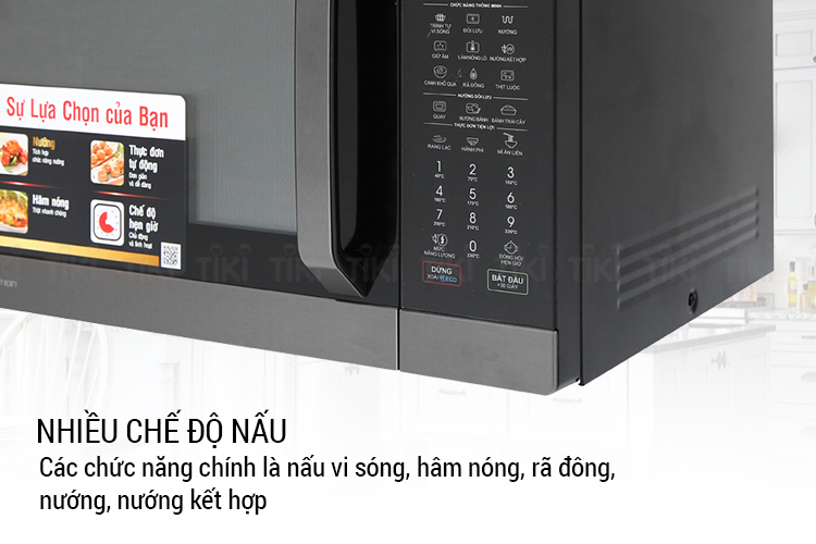 Lò Vi Sóng Điện Tử Có Nướng Đối Lưu Sharp R-C932XVN-BST (32 Lít) - Hàng Chính Hãng