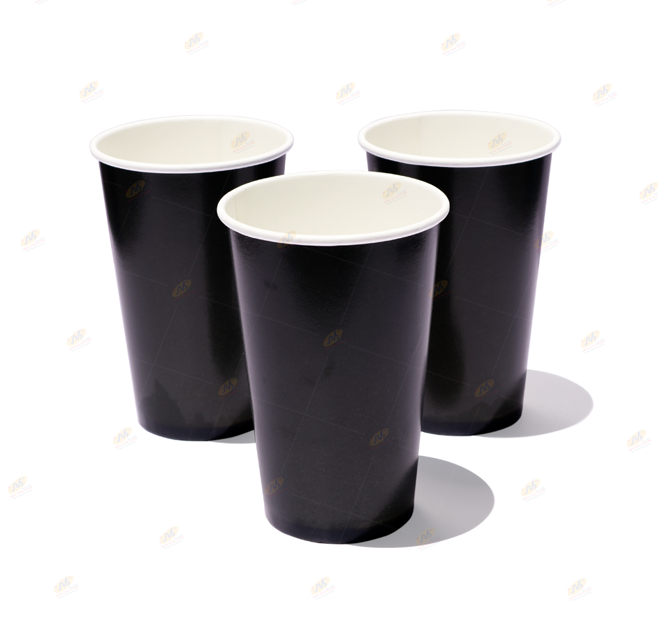 Ly giấy 16oz~472ml - Lốc 50 ly giấy có in màu đơn sắc