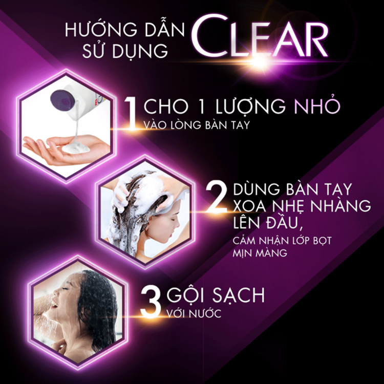 Dầu Gội Clear Hương Hoa Anh Đào Thơm Mát (630g)