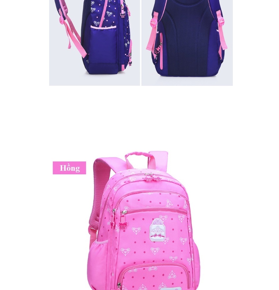 Ba lô siêu nhẹ chống thấm nước Sesame xinh yêu cho bạn gái