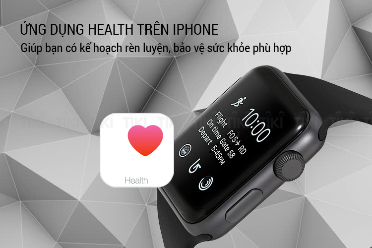 Apple Watch Series 3 Space Gray Aluminum Case With Gray Sport Band