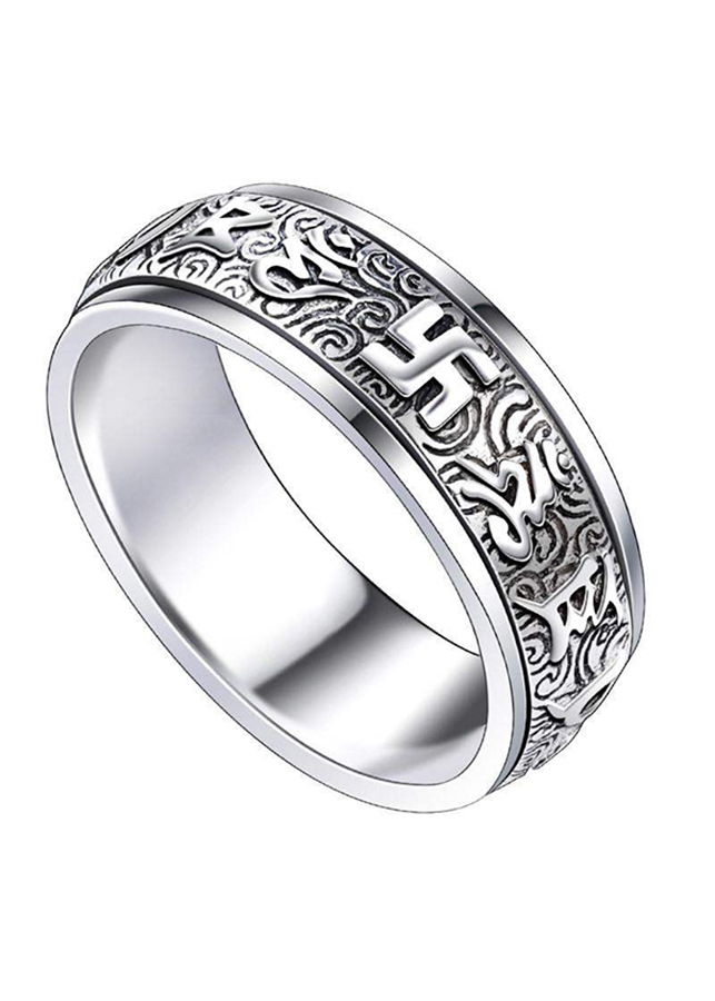 Nhẫn Bát Nhã Om Mani Padme Hum N324 (Size 8)
