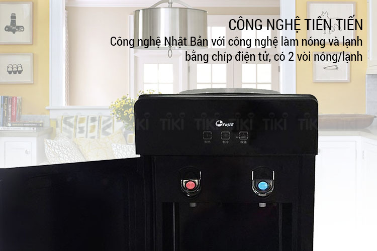 Cây Nước Nóng Lạnh Cao Cấp 2 Vòi Fujie WD1700C - Hàng chính hãng