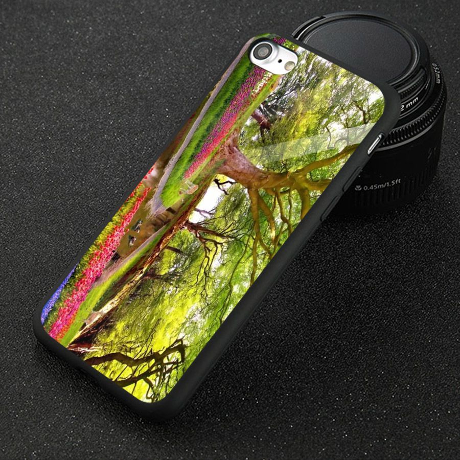 Ốp điện thoại kính cường lực cho máy iPhone 5/5s/se - Vườn Hoa MS VHOA043