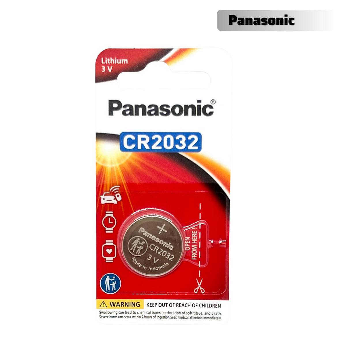 2 Vỉ Pin Panasonic CR2032 ( CR 2032/1PT x 2 Vỉ ) Lithium 3V Chính Hãng