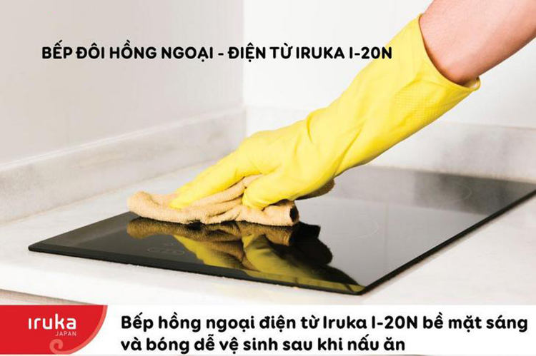 Bếp Đôi Hồng Ngoại Điện Từ Iruka I-20N - Hàng chính hãng