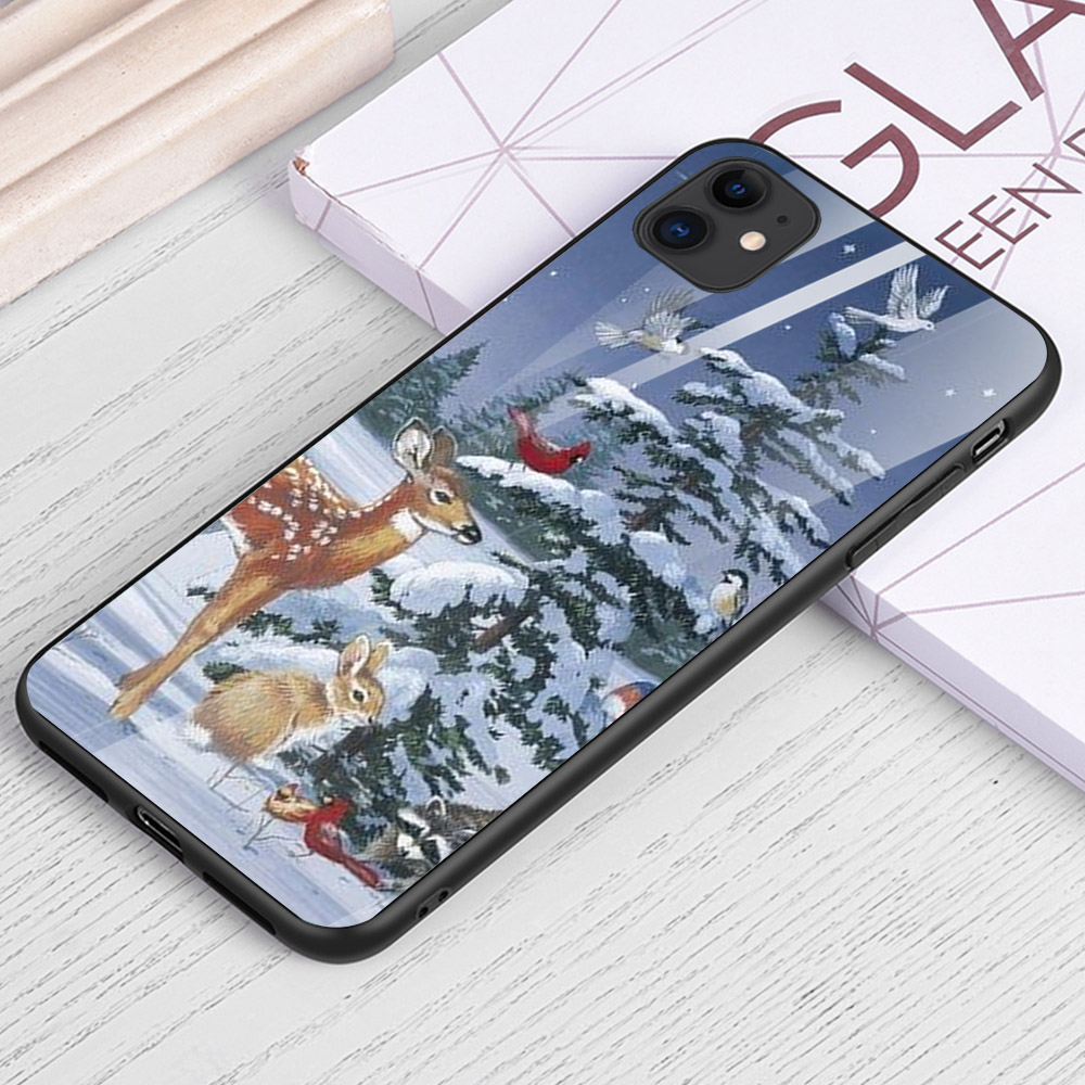 Ốp kính cường lực cho điện thoại iPhone 11 - GIÁNG SINH ĐẾN RỒI MS GSDRMR010
