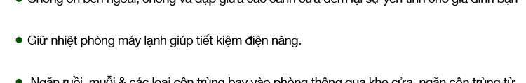 Ron chặn khe cửa HT SYS - Ngăn gió cách âm - Chống bụi, ngăn côn trùng, chống thoát khí điều hòa - Ron chặn chân cửa HT SYS - Hàng Chính Hãng