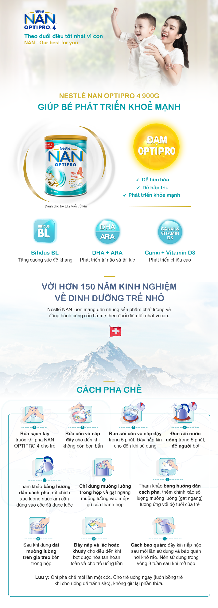 Sữa Bột Nestle NAN Optipro 4 (900g)