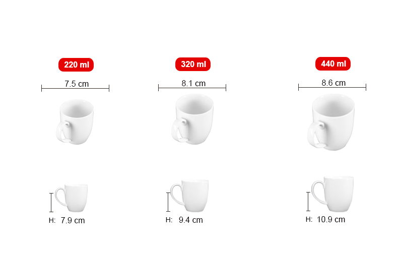 Combo 3 sản phẩm Ca LPB - Ca Long Phương Bầu sứ trắng cao cấp 
