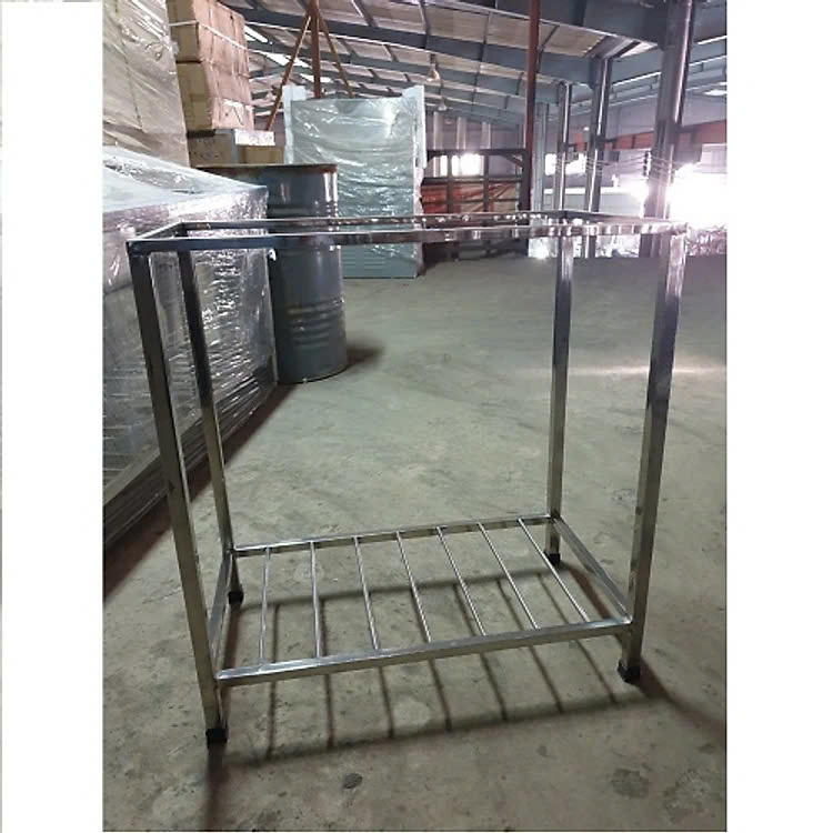 Bộ Chậu Rửa Chén Bát Inox 304 Có Chân HWATA 2 Hộc 1 Bàn - Hàng Chính Hãng nhiều kích thước