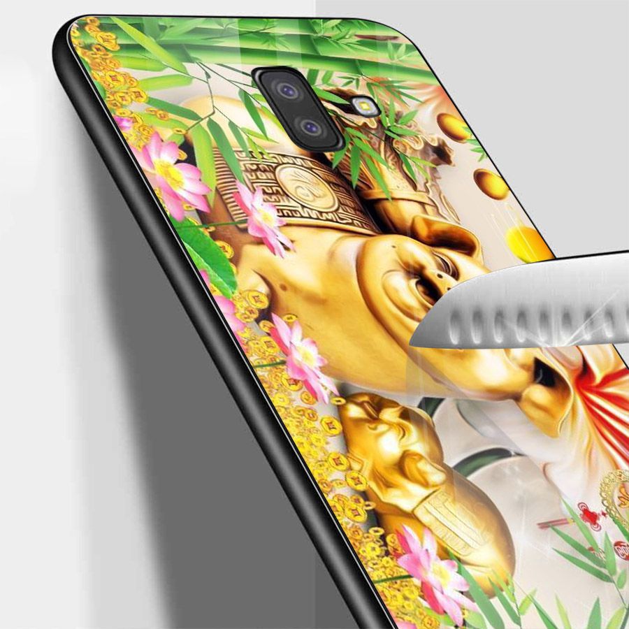 Ốp kính cường lực cho điện thoại Samsung Galaxy J4 - thần tài kim MS TTKIM039