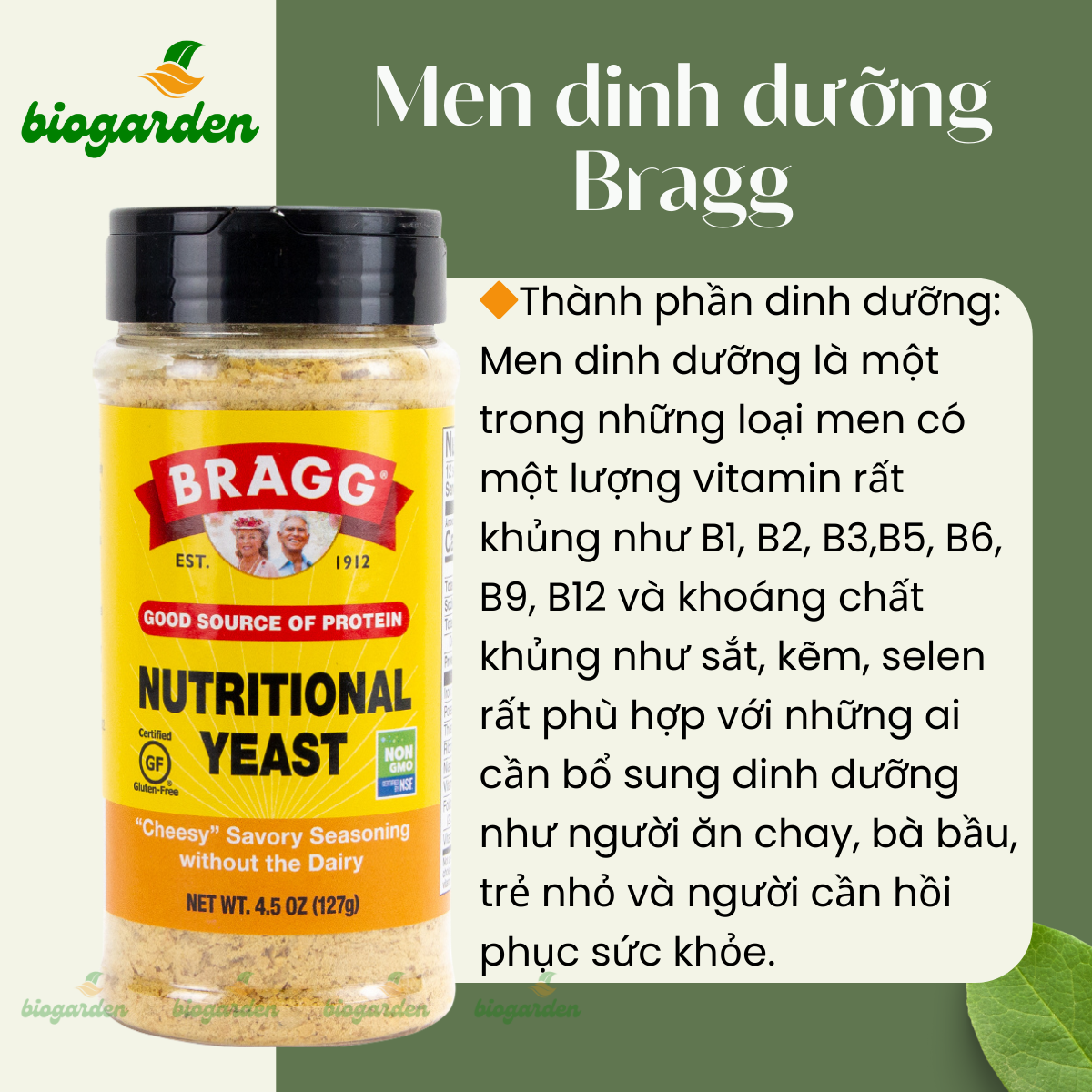 Men Dinh Dưỡng Bragg 127g
