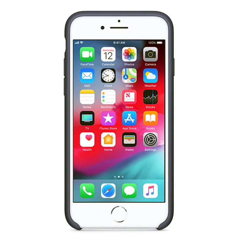 Ốp lưng silicone case cho iPhone 7/ 8/ SE 2020 chống sốc chống bám bẩn có lớp nhung lót mặt trong chống trầy xước điện thoại - Hàng chính hãng