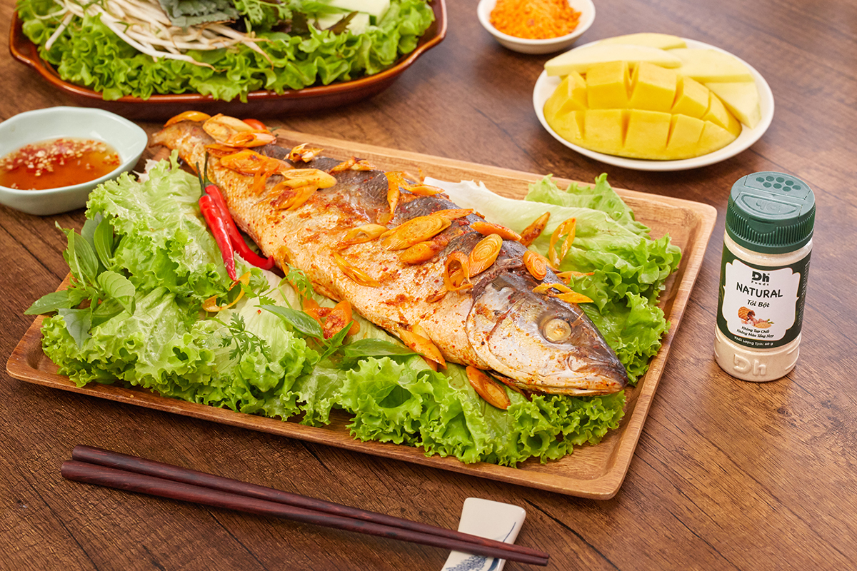 Natural Tỏi bột 60g Dh Foods - Bột tỏi nguyên chất