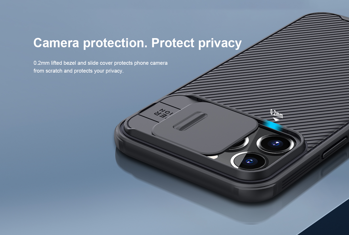 Ốp Nillkin bảo vệ Camera cho iPhone 13 / 13 Pro / 13 Pro Max Nillkin Camshield nắp đậy bảo vệ Camera - Hàng nhập khẩu