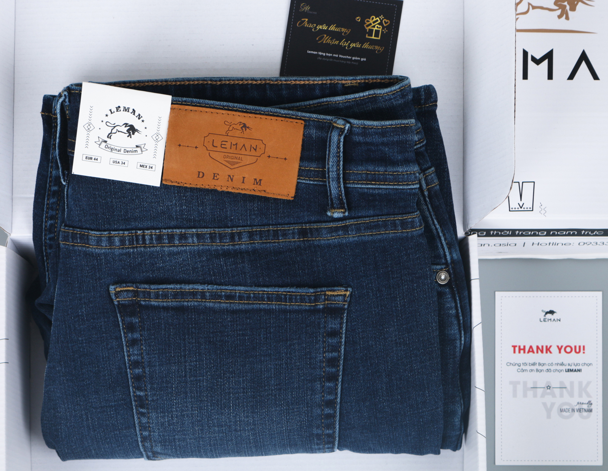 Quần Short Jean nam Leman xanh rách JL06 - Skinny Form