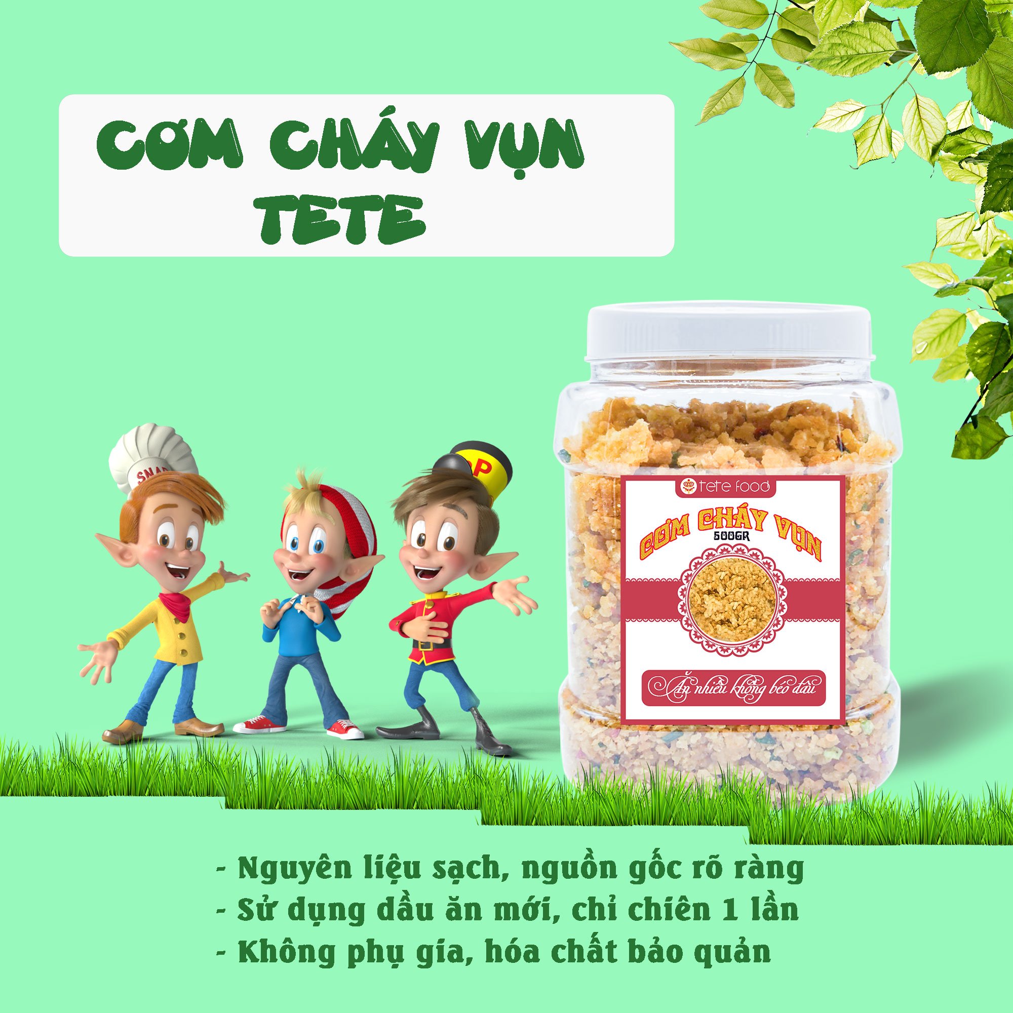 cơm cháy tete hương vị miền núi tây nguyên vụn 500 gram 1