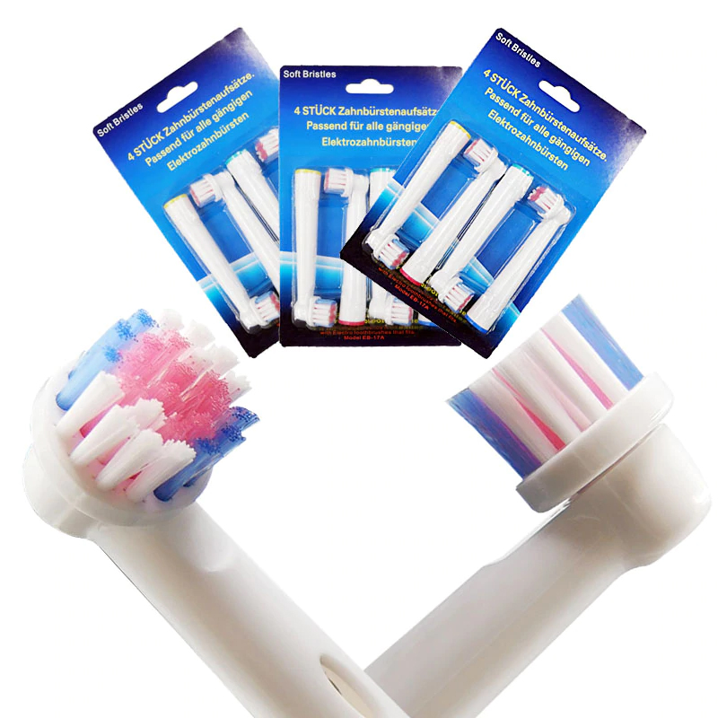 Bộ 4 đầu bàn chải đánh răng điện thay thế cho máy Braun Oral B - Precision, FlossAction, Gum Care, Sensitive - đánh bật cao răng, răng nhạy cảm, chăm sóc nướu lợi 22
