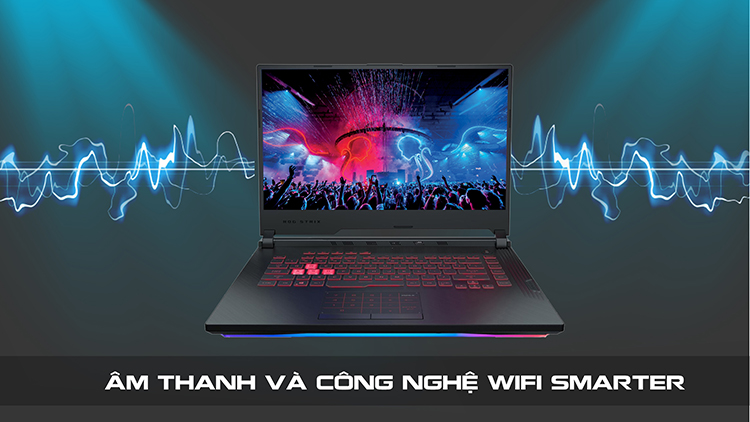 Laptop Asus ROG Strix G G731-VEV082T Core i7-9750H/ RTX 2060 6GB/ Win10 (17.3 FHD IPS 144Hz) - Hàng Chính Hãng