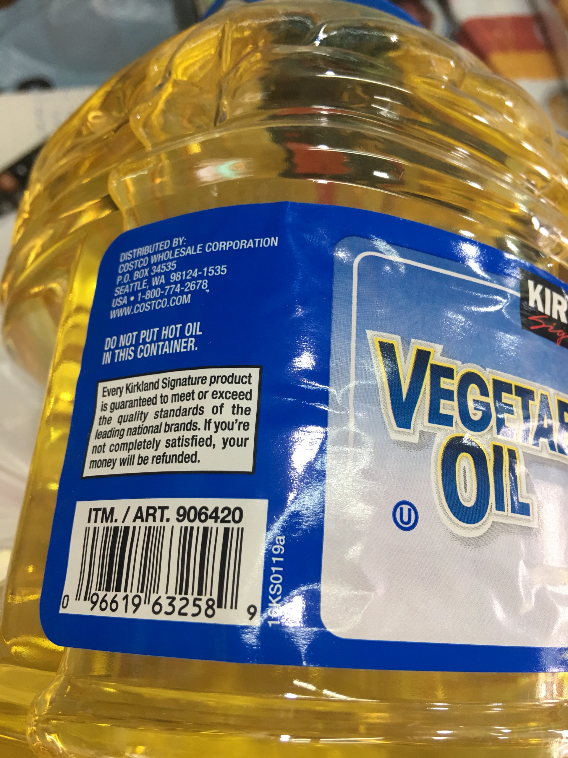 Mua DẦU THỰC VẬT NGUYÊN CHẤT KIRKLAND SIGNATURE VEGETABLE OIL 2.84L