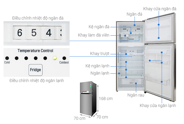 Tủ Lạnh Inverter LG GN-M422PS (393L)