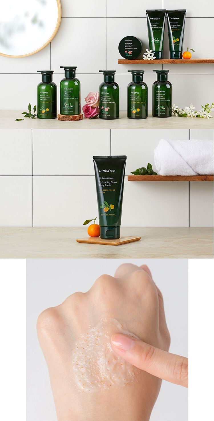 Tẩy Tế Bào Da Chết Cơ Thể Innisfree Essential Citrus Body Scrub 150ml - 131171085