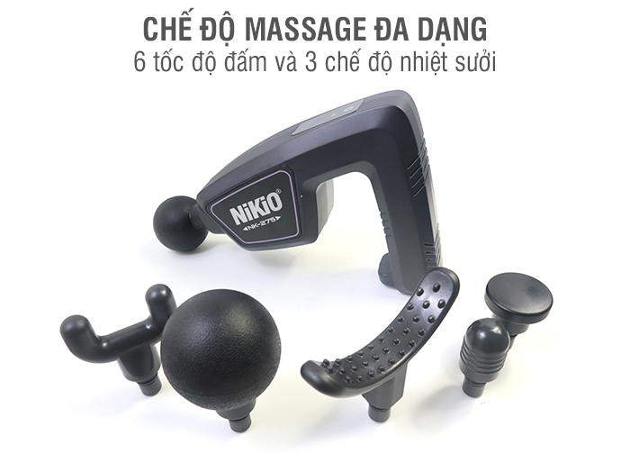Súng massage giãn cơ toàn thân Nikio NK-275