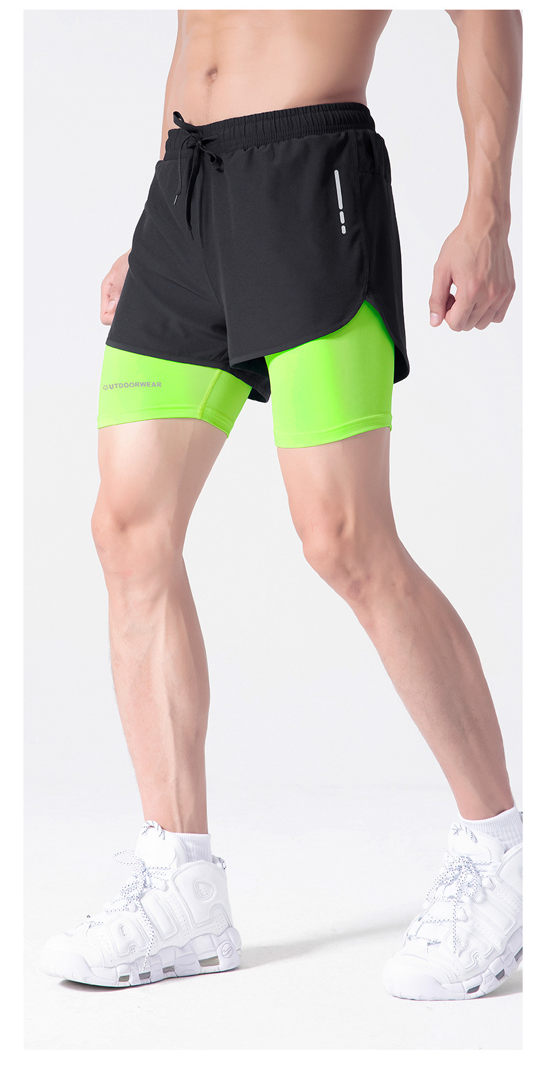 Quần short đùi thể thao ngắn tập gym , quần chạy bộ , đá bóng có lớp lót bó cơ chống lộ Cleacco C622 Bảo Hành 12 Tháng - Boro Sport