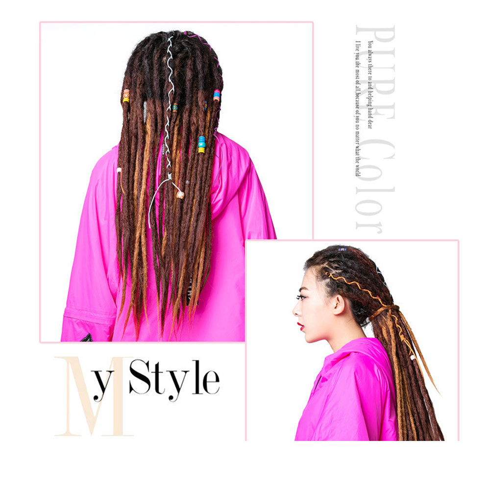 10 Sợi Tóc Bện Cá Tính Dreadlocks #24 (25 x 9 x 8cm)
