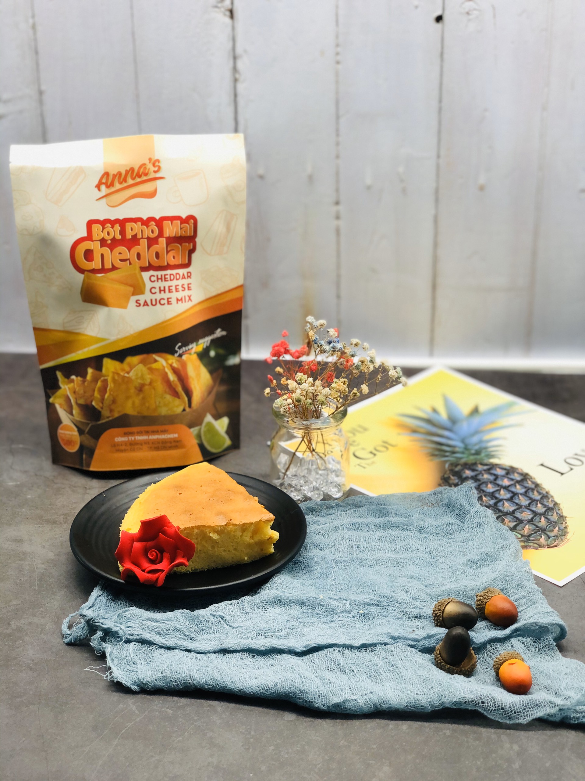 Bột Phô Mai Cheddar Úc túi 500G - Bột phô mai thượng hạng làm bánh, sốt nguyên liệu nhập khẩu từ Úc