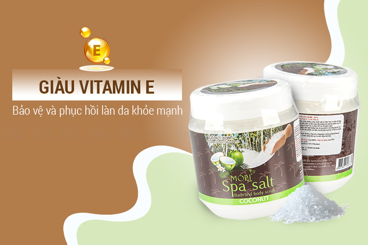 Muối Tắm Spa Mori Dừa Mori Spa Salt - Coconut (700ml)