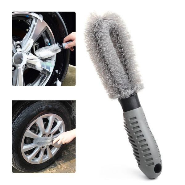 Chổi cọ rửa vành lốp xe ô tô, xe máy - Bàn chải vệ sinh bánh xe chuyên dụng - HENRYSA
