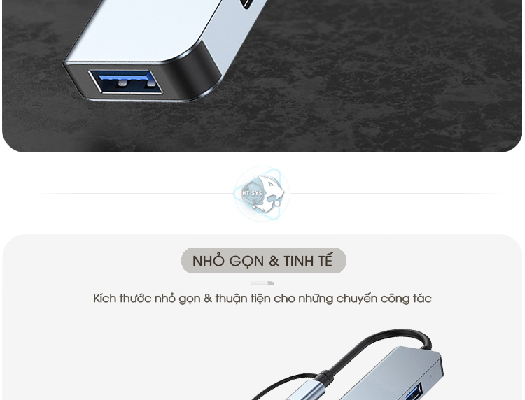 ổ chia usb, hub usb ht sys 8in1