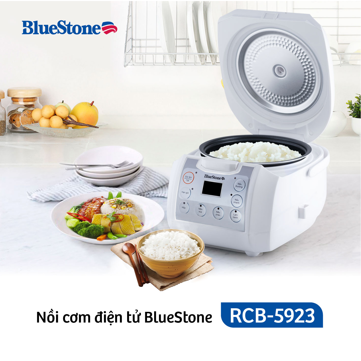 Nồi Cơm Điện Tử Bluestone RCB-5923 (1.8L)