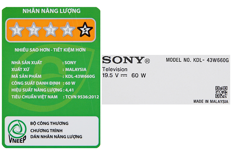 Smart Tivi Sony 43 inch Full HD KDL-43W660G