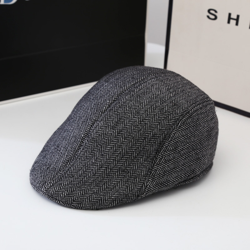Nón mũ beret nam nữ giữ ấm vải nỉ 2 lớp dona23122502